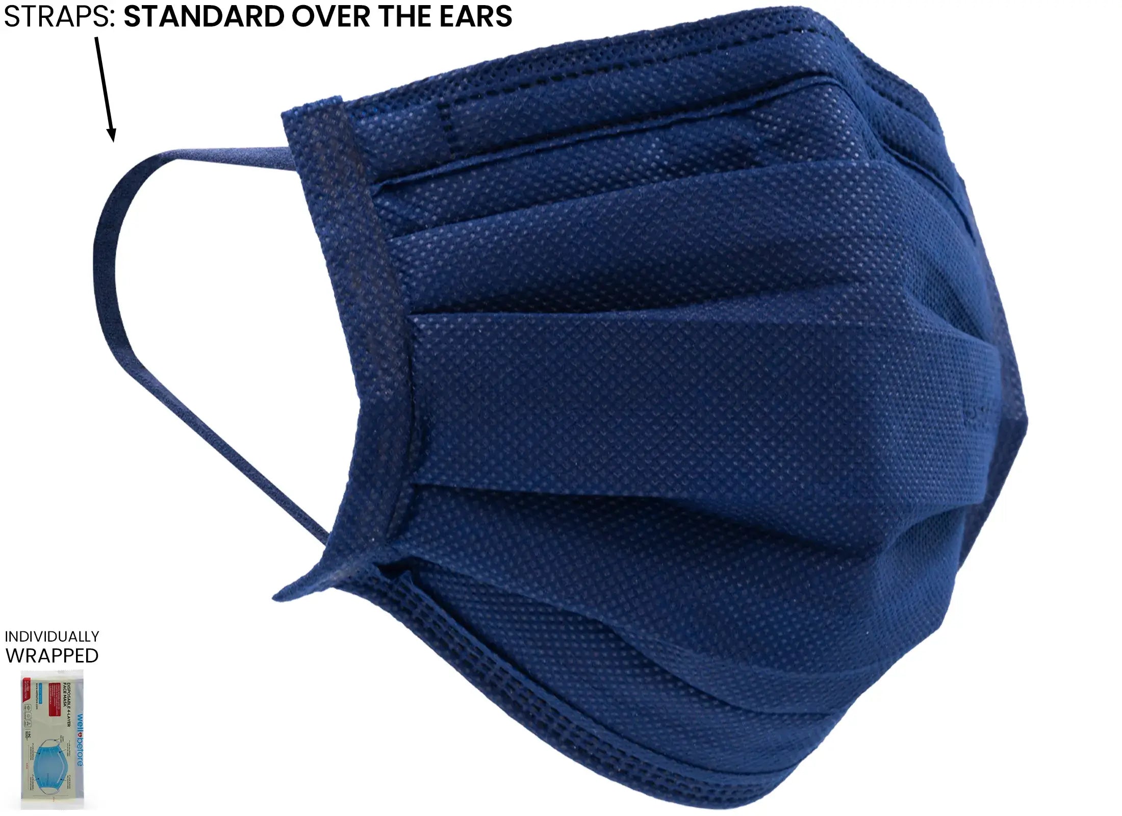 Premium 4-Layer Disposable Face Masks for Enhanced Protection and Comfort