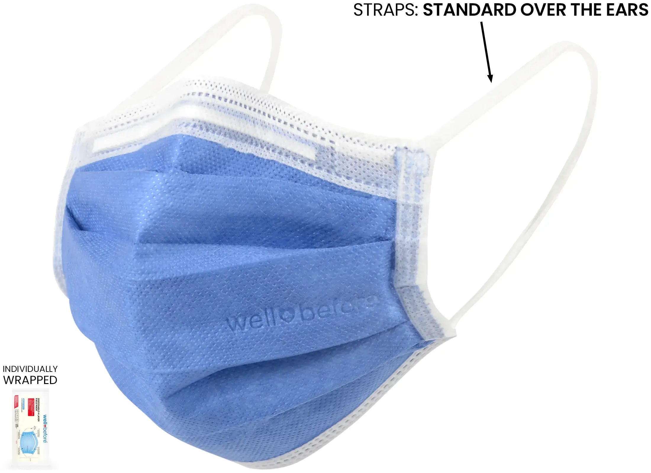 Premium 4-Layer Disposable Face Masks for Enhanced Protection and Comfort