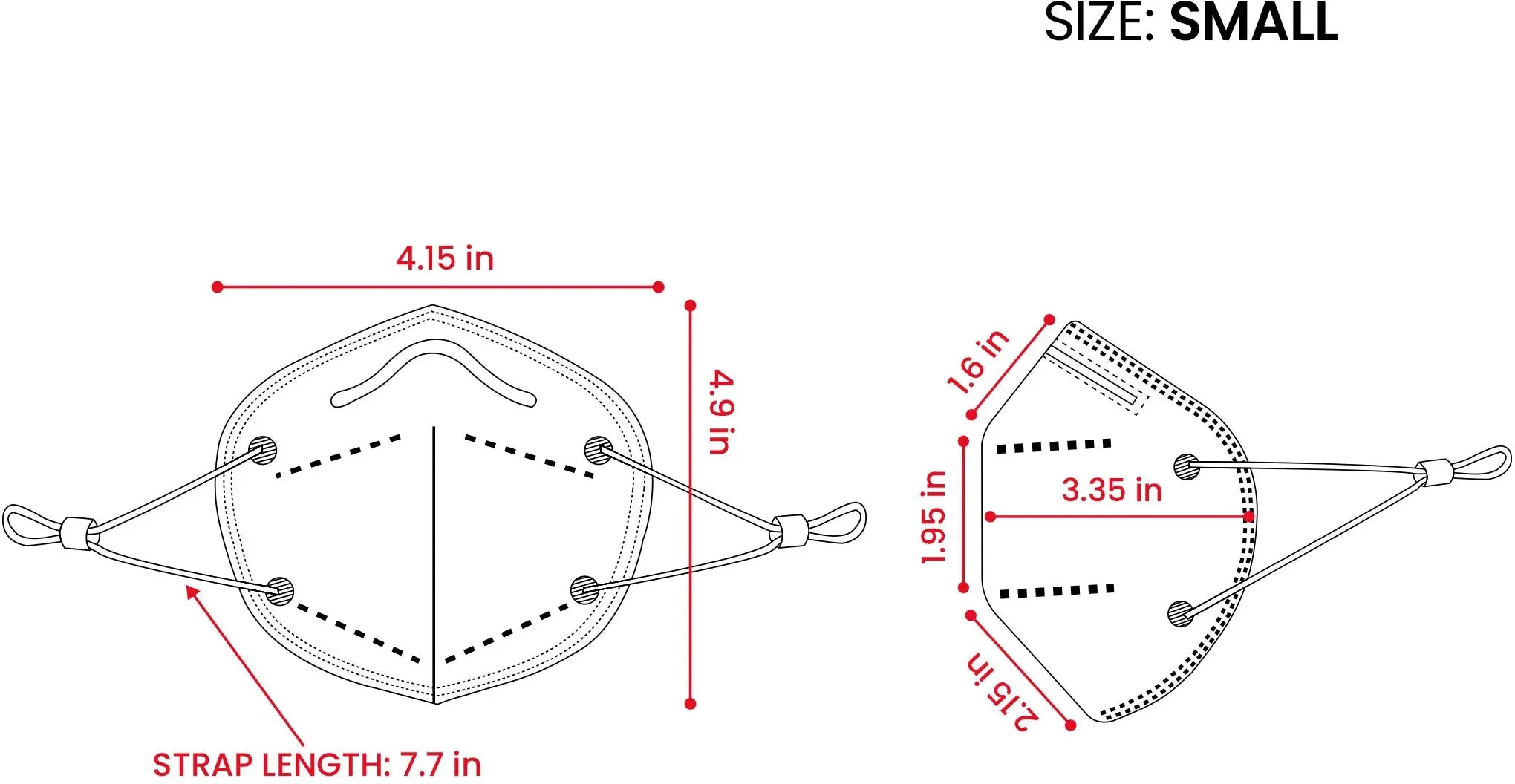 WellBefore Kids KN95 Face Masks with Adjustable Ear Loops & Multi-Layer Protection
