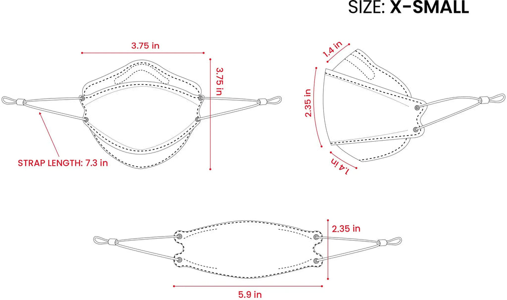 WellBefore Kids KN95 Face Masks with Adjustable Ear Loops & Multi-Layer Protection
