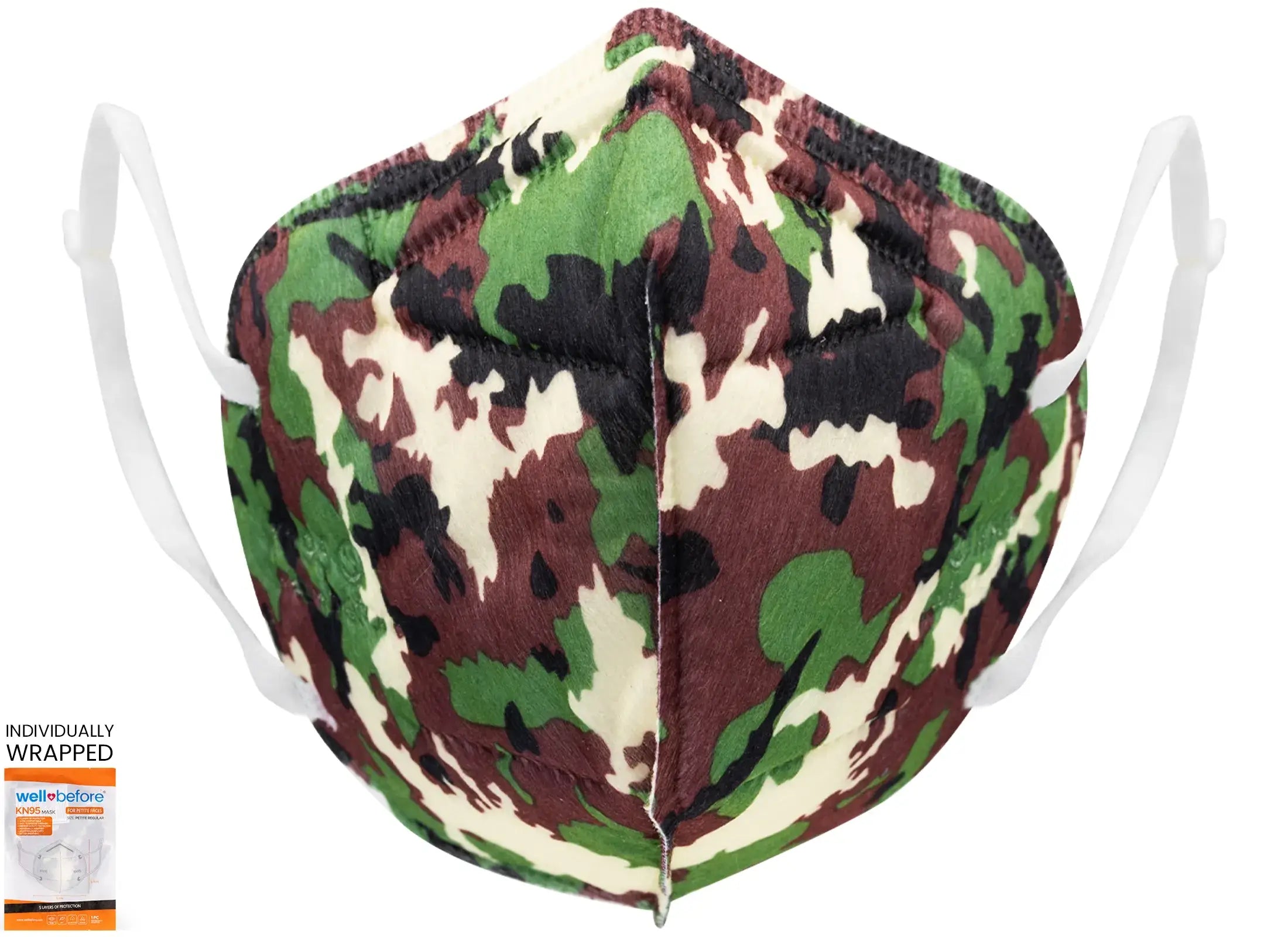 WellBefore Kids KN95 Face Masks with Adjustable Ear Loops & Multi-Layer Protection