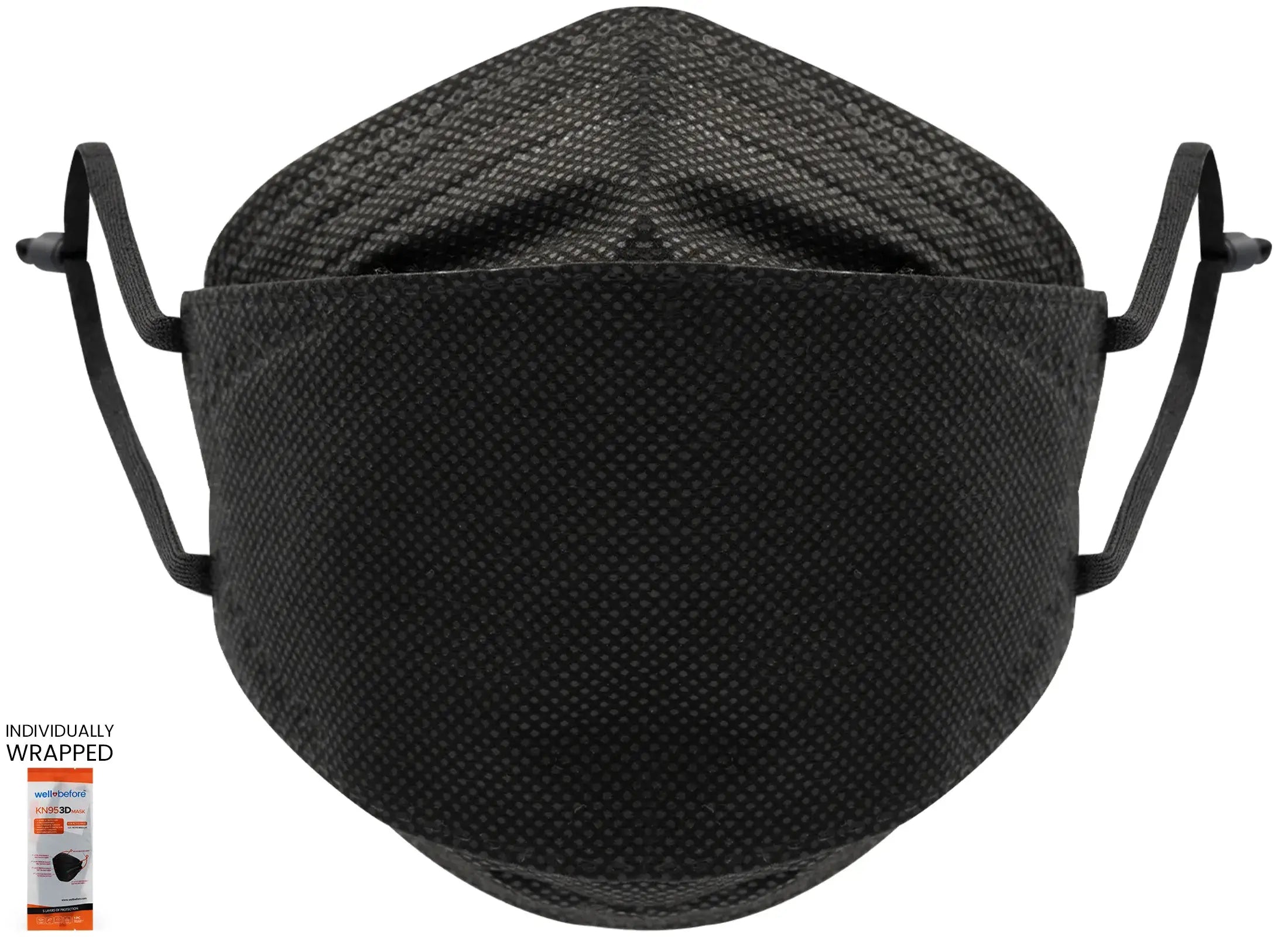 Kids 3D KN95 KF94 Style Face Mask with Adjustable Ear Loops for Petite Faces