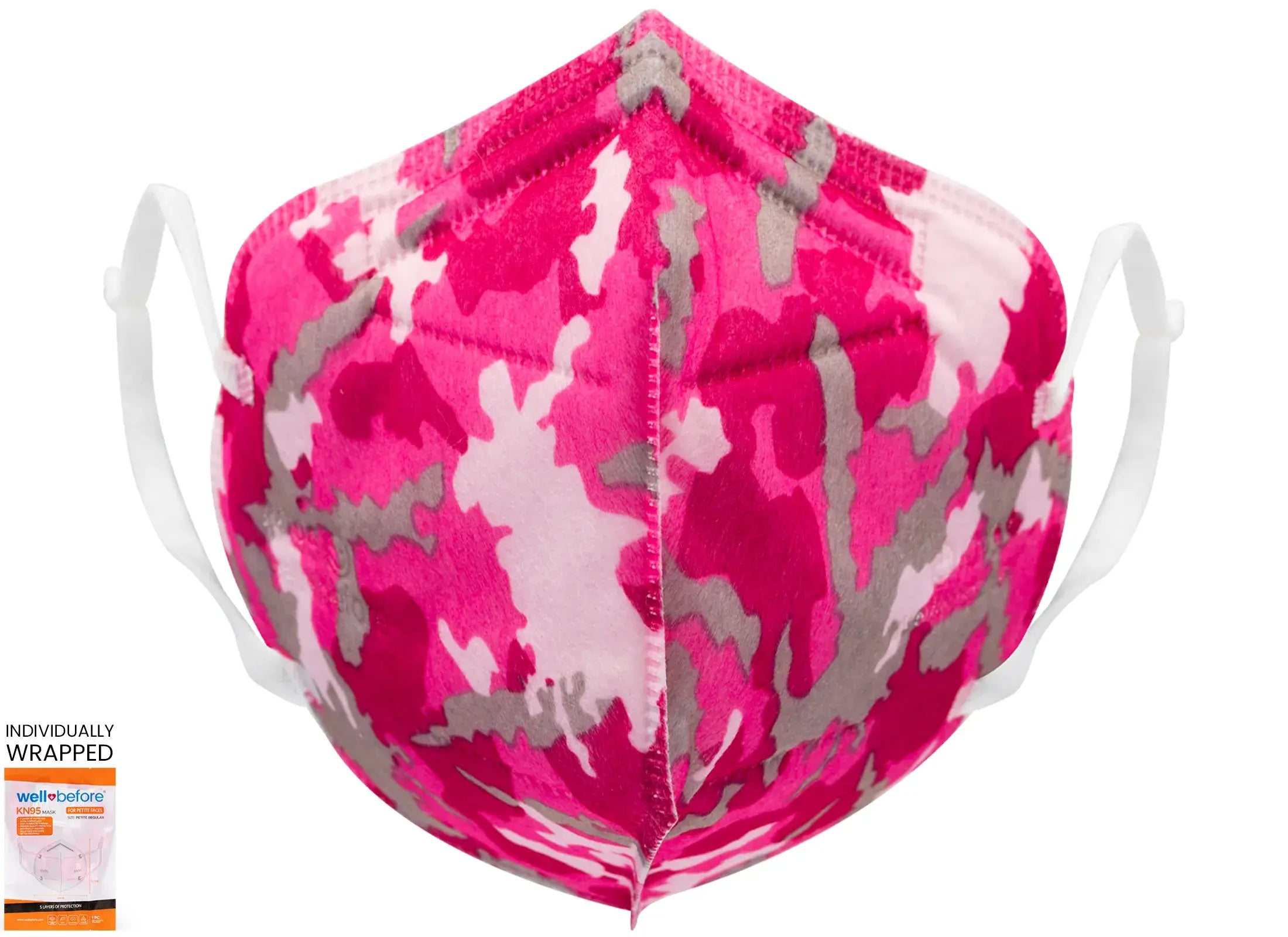 WellBefore Kids KN95 Face Masks with Adjustable Ear Loops & Multi-Layer Protection