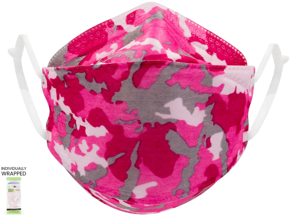 Kids 3D KN95 KF94 Style Face Mask with Adjustable Ear Loops for Petite Faces