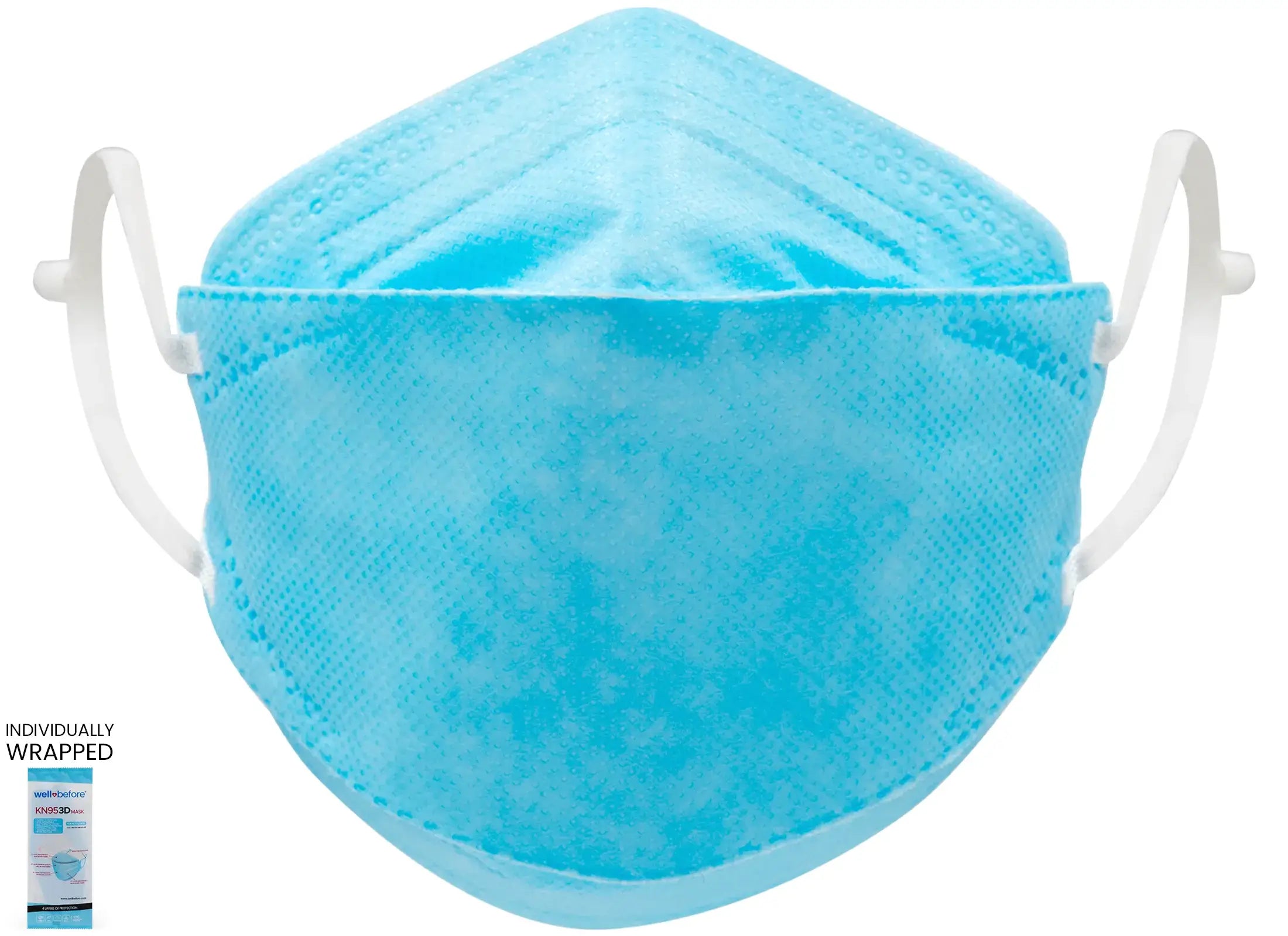 Kids 3D KN95 KF94 Style Face Mask with Adjustable Ear Loops for Petite Faces