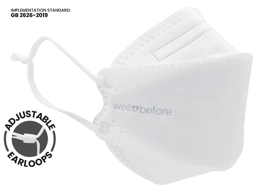 Premium 3D KN95 KF94 Style Face Mask with Adjustable Ear Loops for Enhanced Comfort