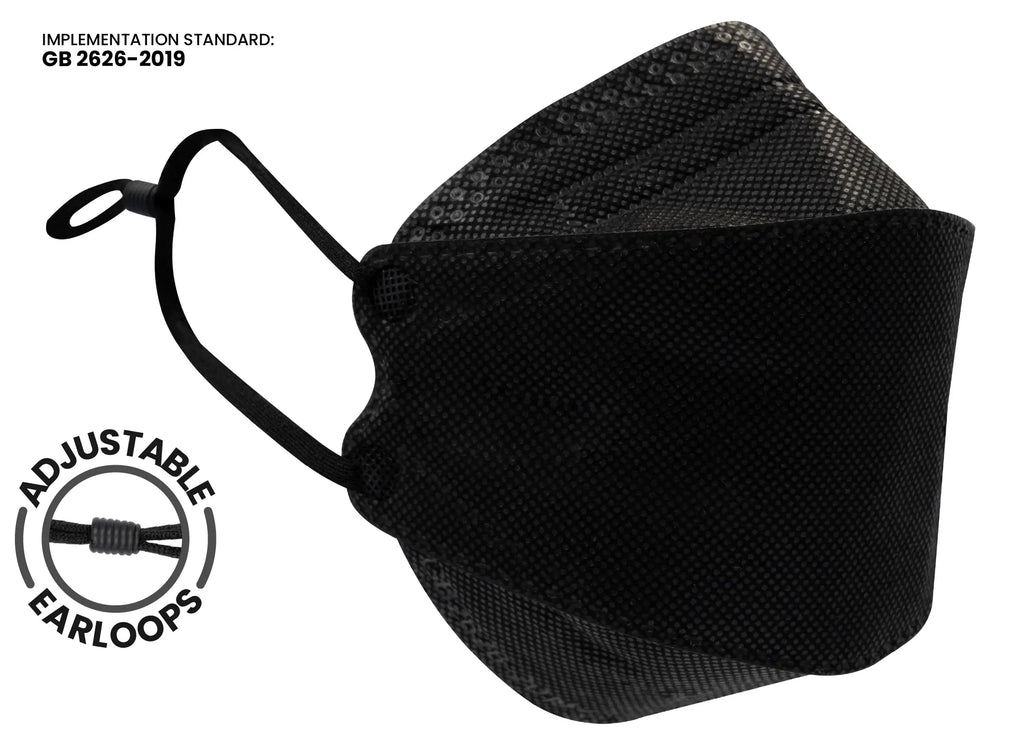 Premium 3D KN95 KF94 Style Face Mask with Adjustable Ear Loops for Enhanced Comfort