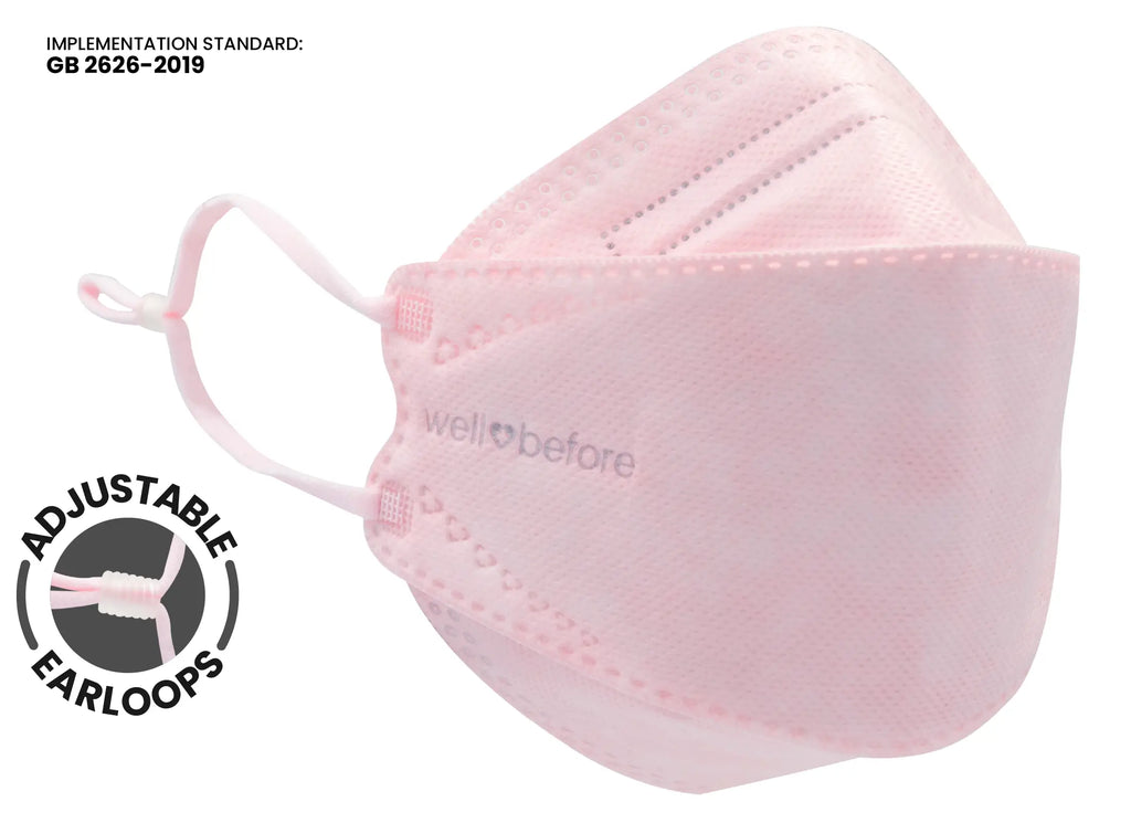 Premium 3D KN95 KF94 Style Face Mask with Adjustable Ear Loops for Enhanced Comfort