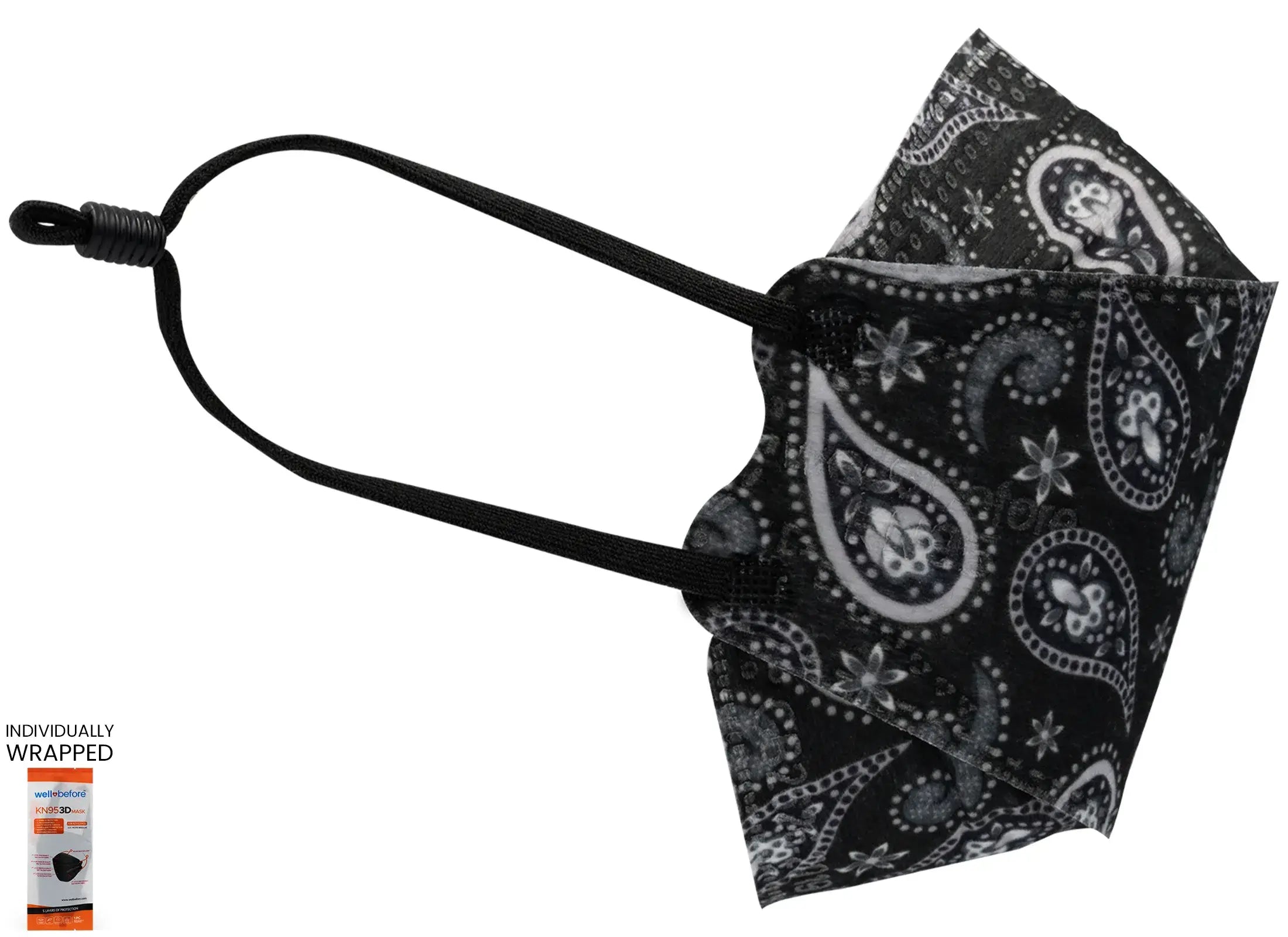 Kids 3D KN95 KF94 Style Face Mask with Adjustable Ear Loops for Petite Faces