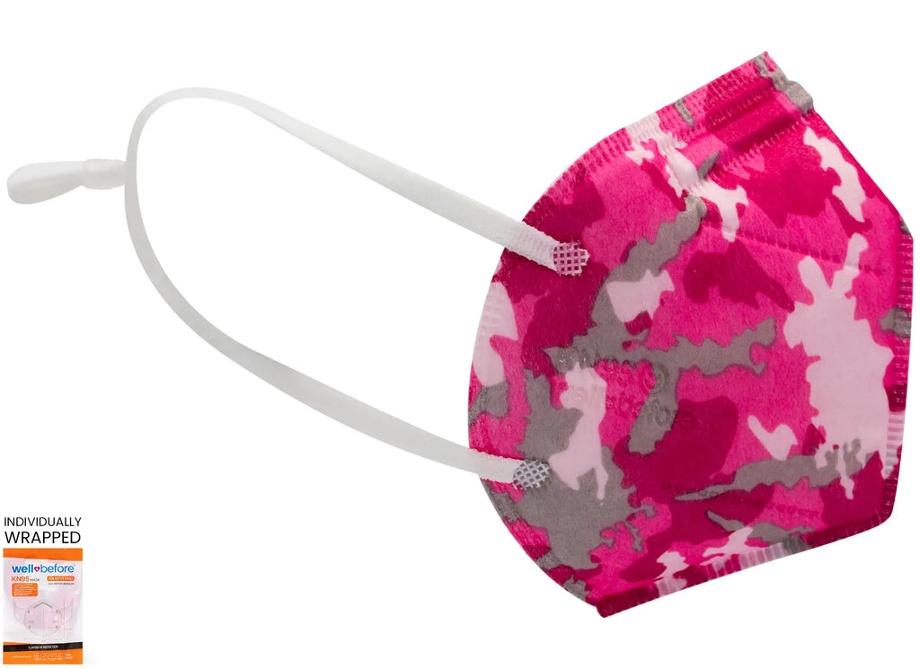 WellBefore Kids KN95 Face Masks with Adjustable Ear Loops & Multi-Layer Protection