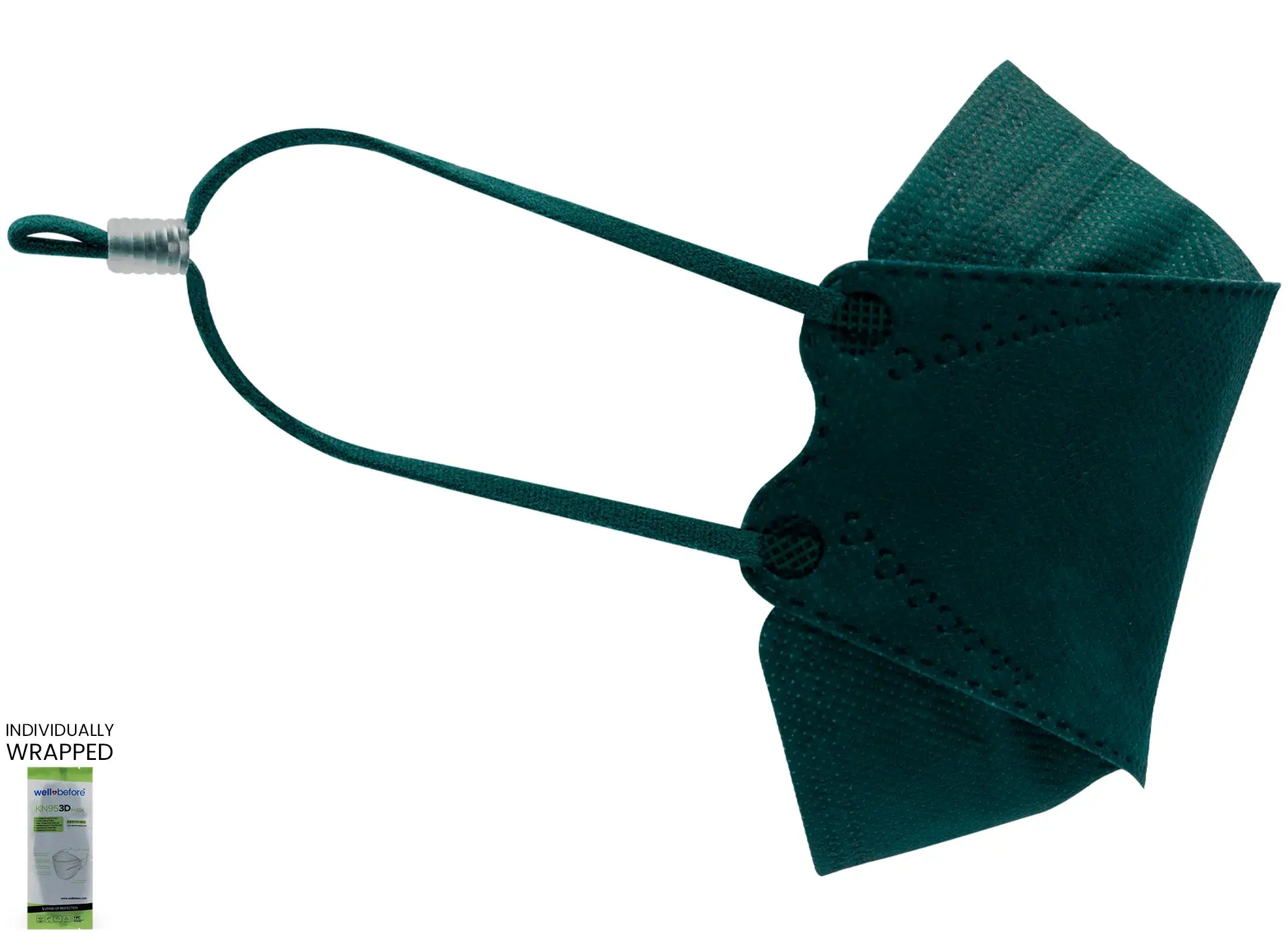 Kids 3D KN95 KF94 Style Face Mask with Adjustable Ear Loops for Petite Faces