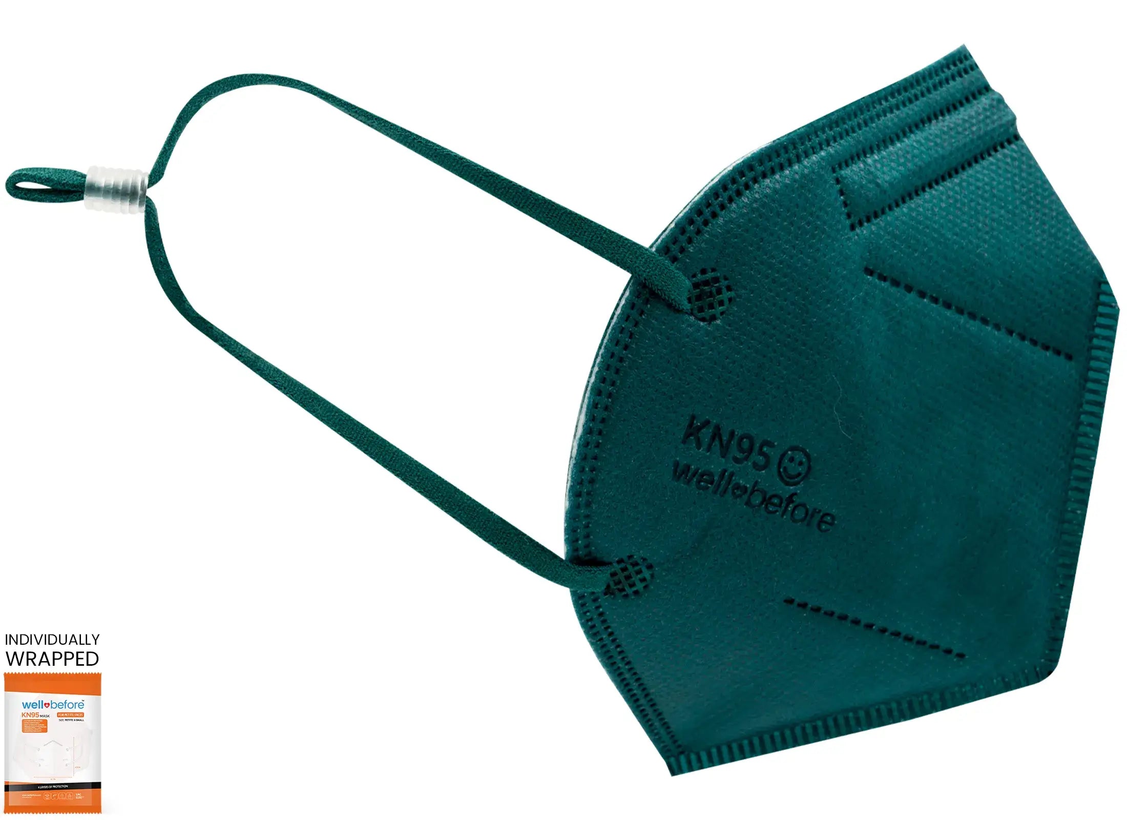 WellBefore Kids KN95 Face Masks with Adjustable Ear Loops & Multi-Layer Protection