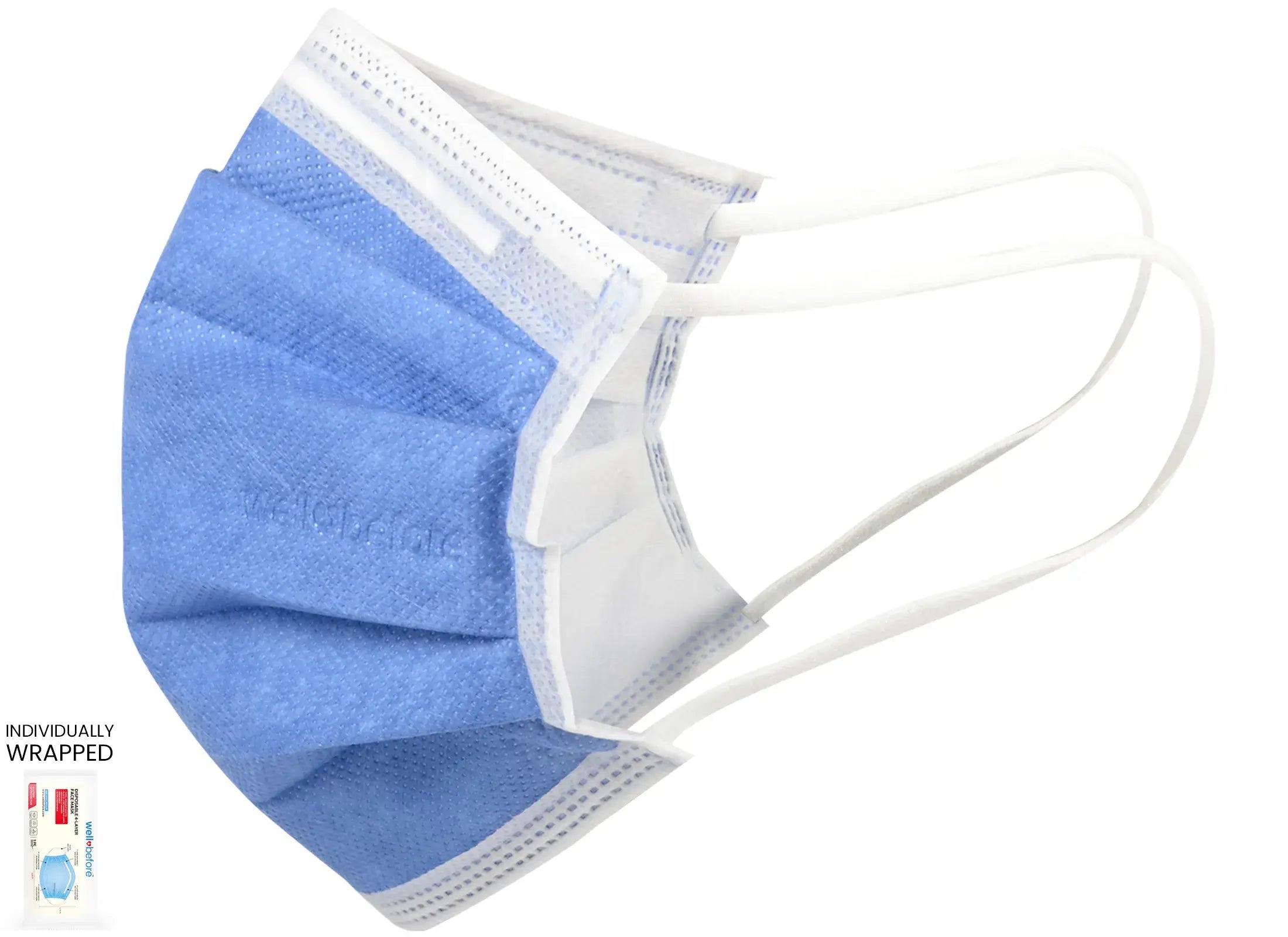 Premium 4-Layer Disposable Face Masks for Enhanced Protection and Comfort