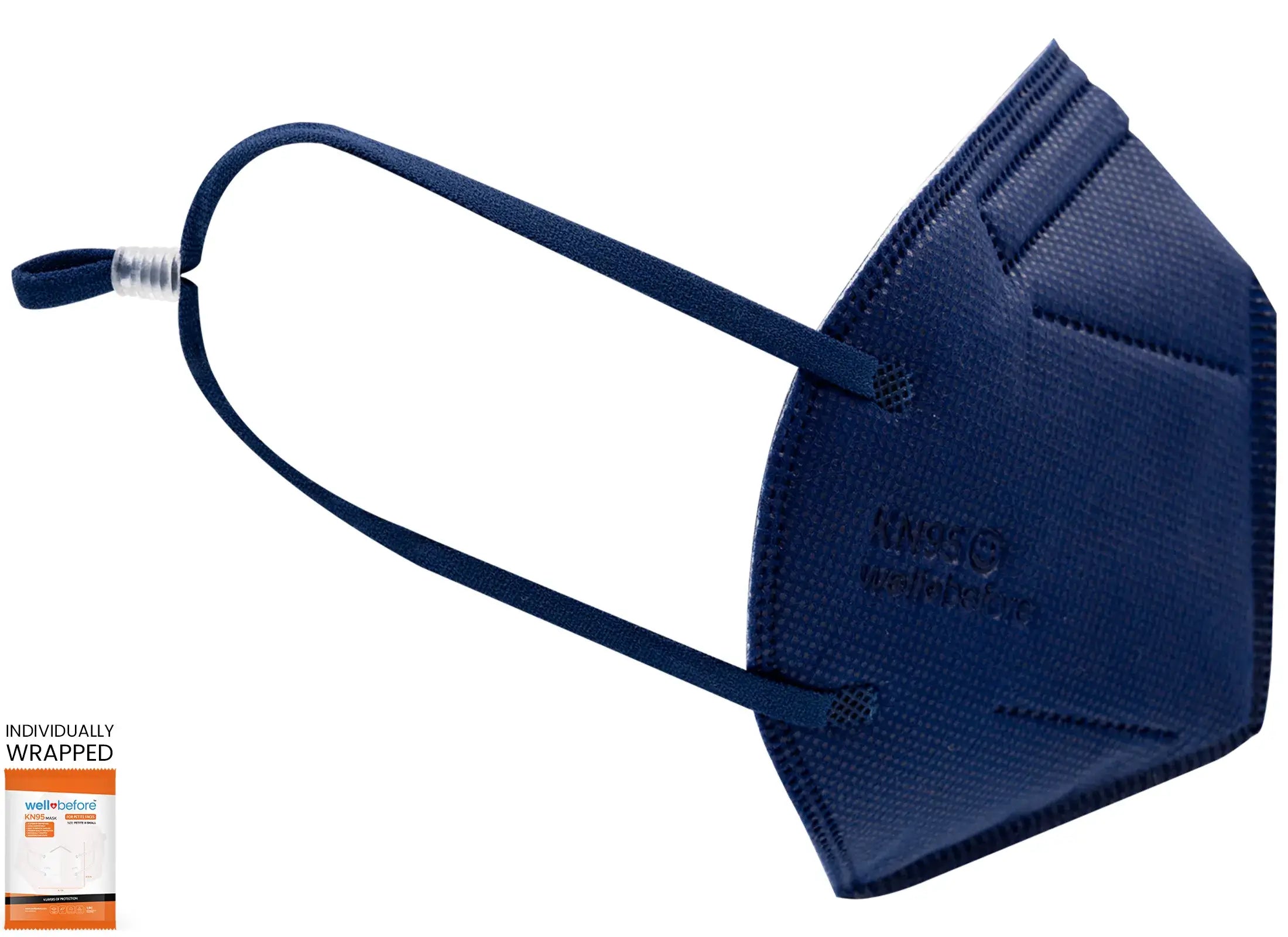 WellBefore Kids KN95 Face Masks with Adjustable Ear Loops & Multi-Layer Protection