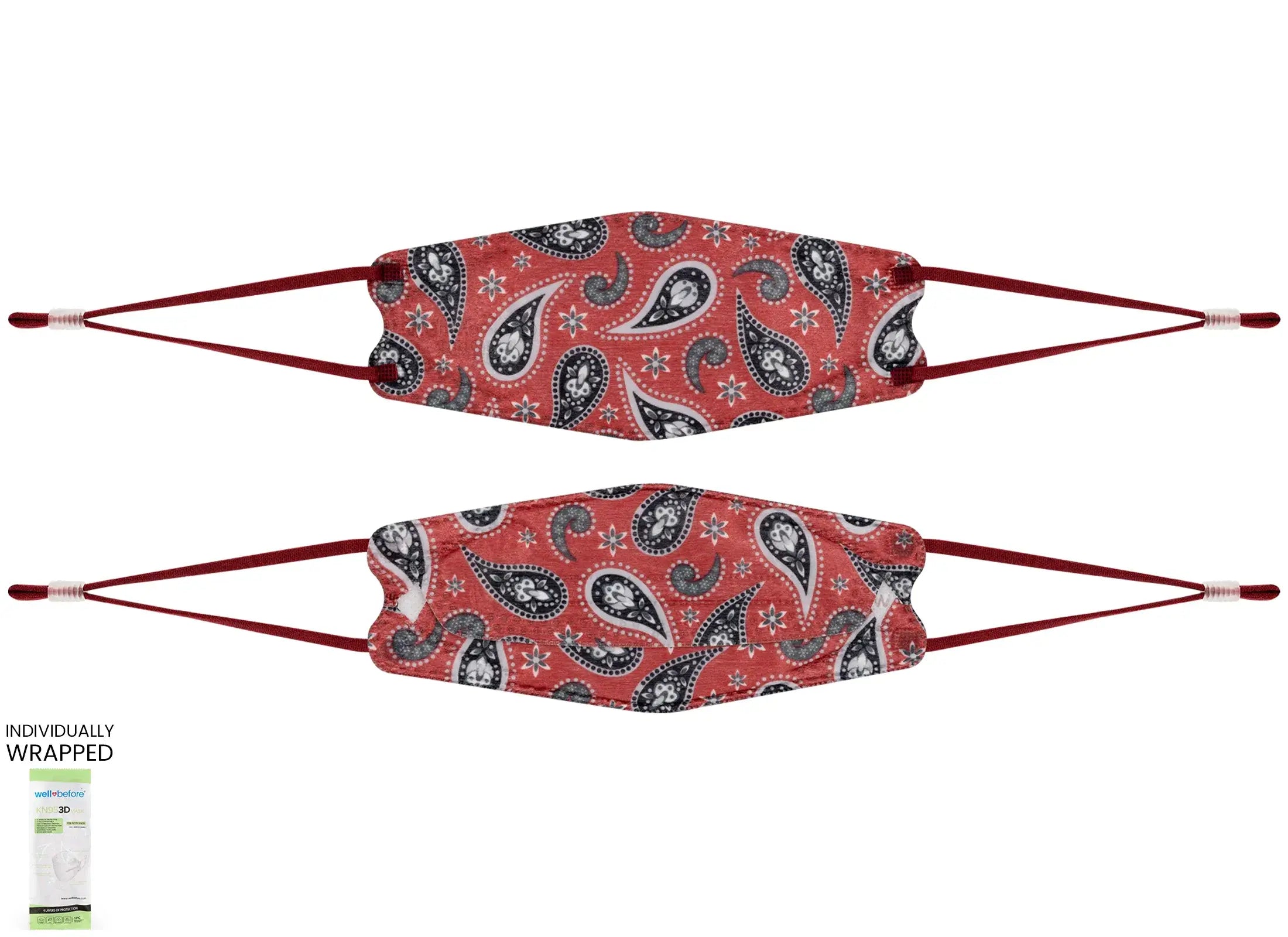 Kids 3D KN95 KF94 Style Face Mask with Adjustable Ear Loops for Petite Faces