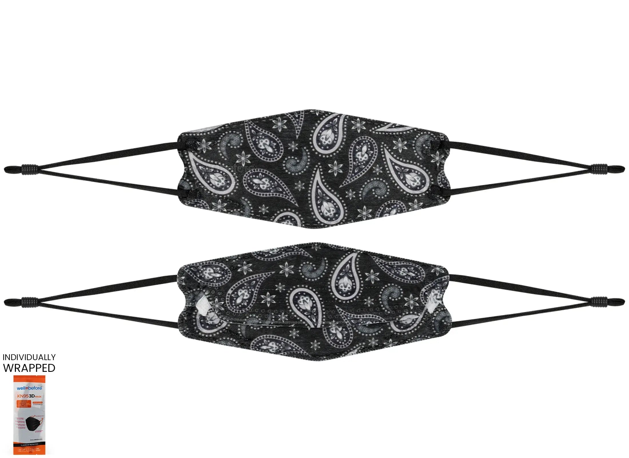 Kids 3D KN95 KF94 Style Face Mask with Adjustable Ear Loops for Petite Faces