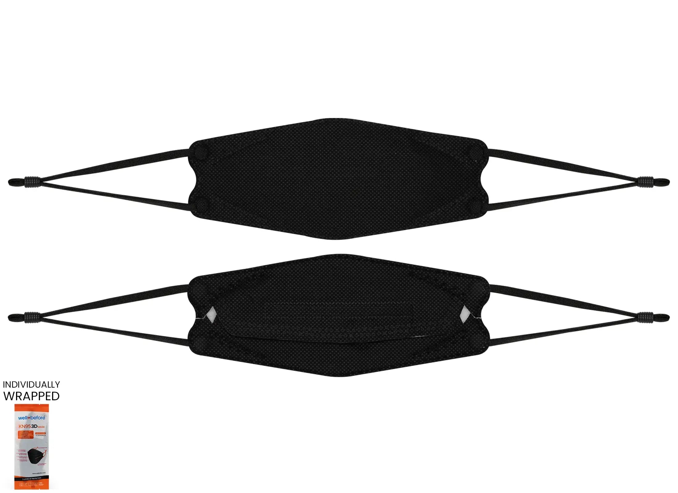 Kids 3D KN95 KF94 Style Face Mask with Adjustable Ear Loops for Petite Faces