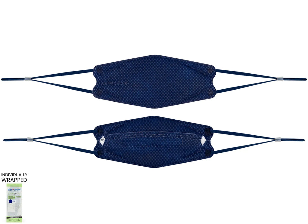 Kids 3D KN95 KF94 Style Face Mask with Adjustable Ear Loops for Petite Faces