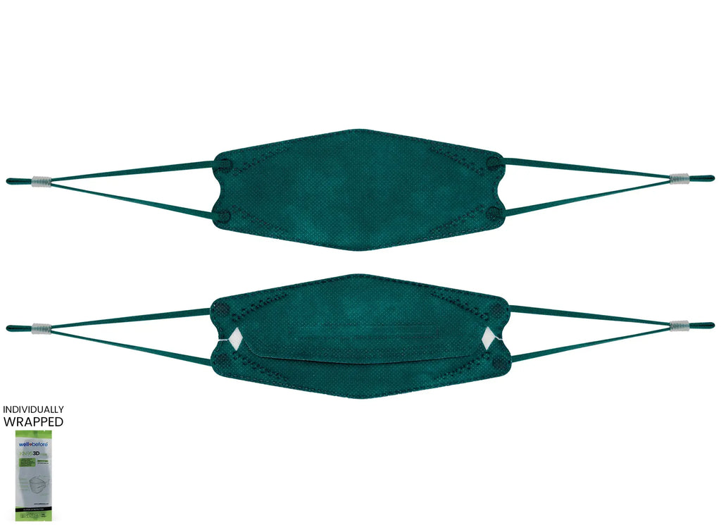 Kids 3D KN95 KF94 Style Face Mask with Adjustable Ear Loops for Petite Faces