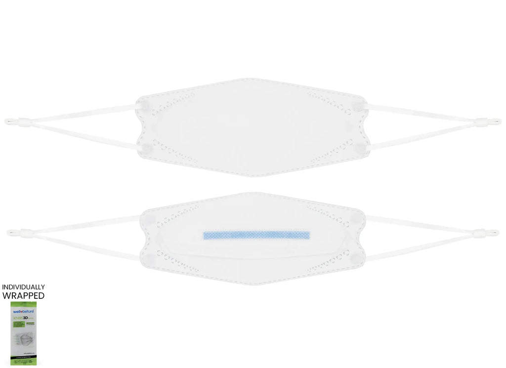 Kids 3D KN95 KF94 Style Face Mask with Adjustable Ear Loops for Petite Faces