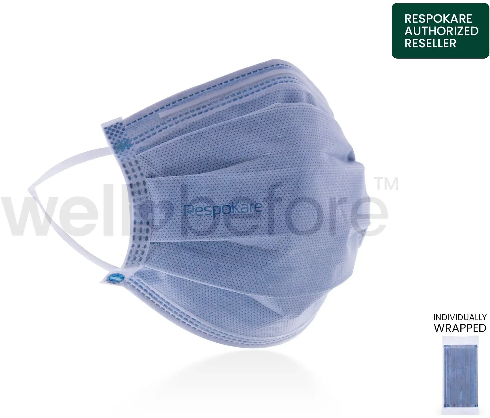 RespoKare FDA Cleared Anti-Viral Surgical Mask: Blocks Flu, COVID-19 & Germs
