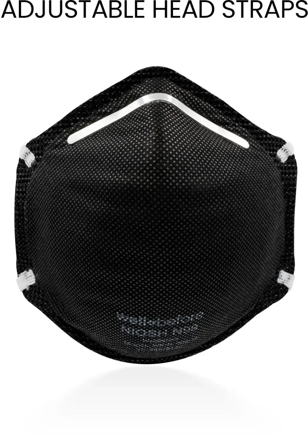 WellBefore N99 NIOSH Approved Respirator Mask: Superior 99% Filtration and Adjustable Comfort
