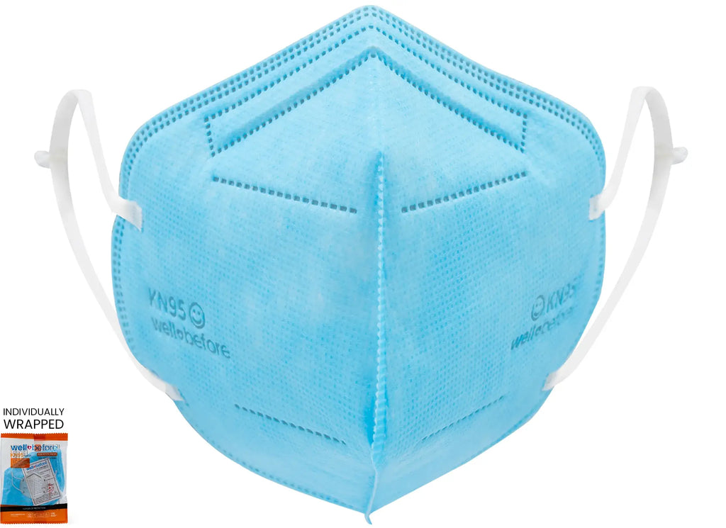 WellBefore Kids KN95 Face Masks with Adjustable Ear Loops & Multi-Layer Protection