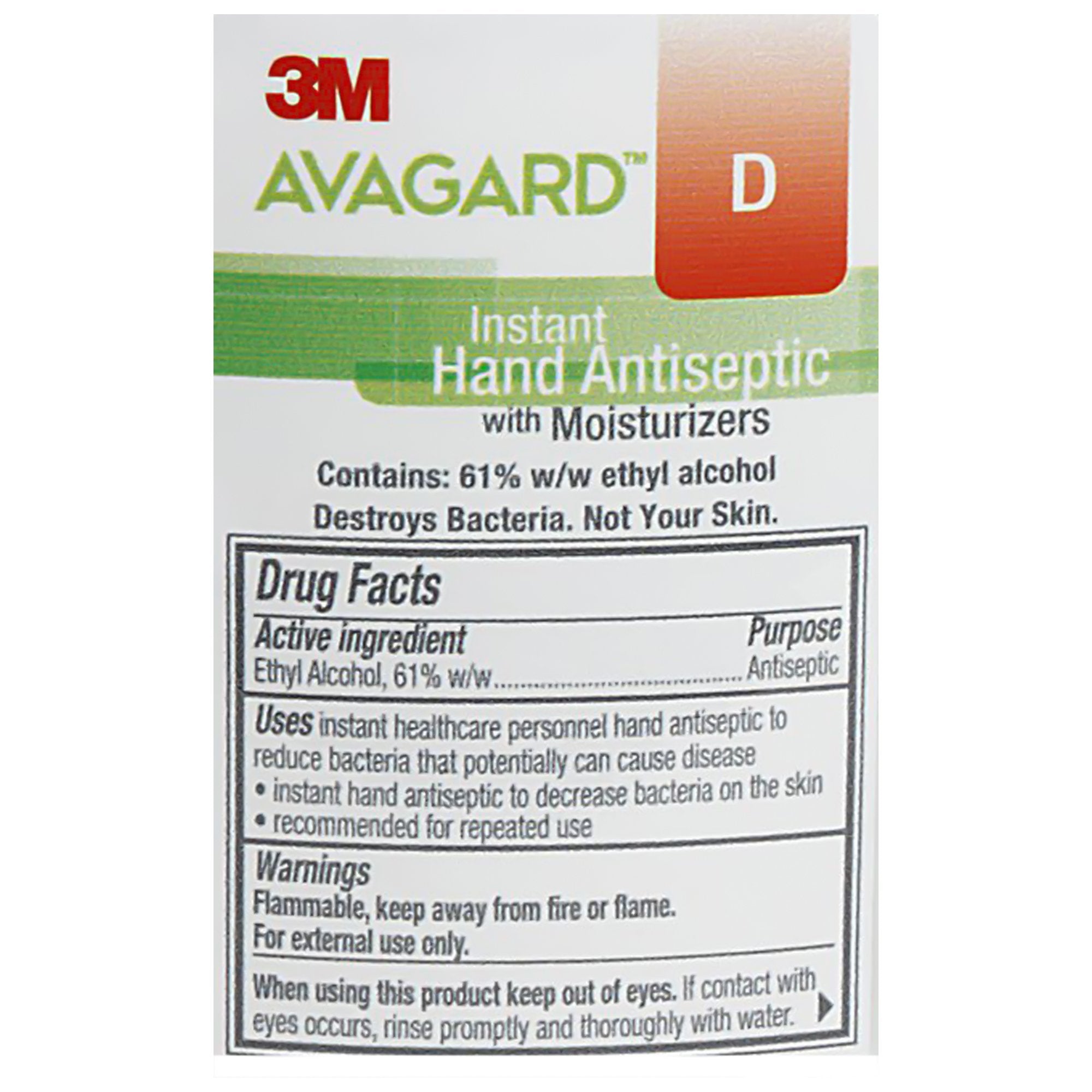 3M Avagard D Instant Hand Antiseptic: Moisturizing, Germ-Killing Formula for Soft Hands
